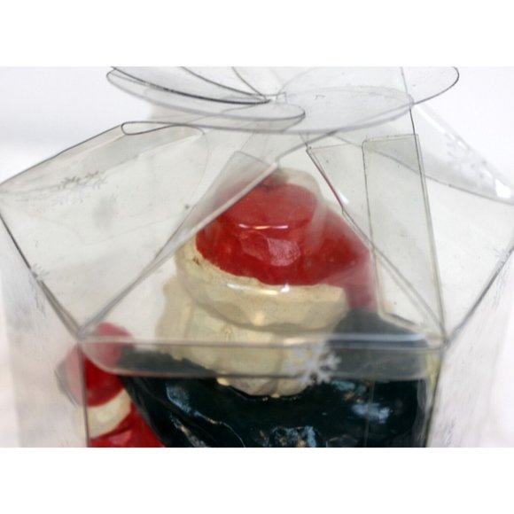 Lady Jane Holiday Molded Santa on a Rooftop Candle Sculpted Wood Carved Look - Picture 11 of 12